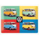 VW Bulli, T1 eine lEgende in 4 verschiedenen Farben auf einem 30x40cm Blechschild