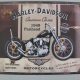 Harley-Davidson, Motorcycles 1949 Panhead L.25x20cm