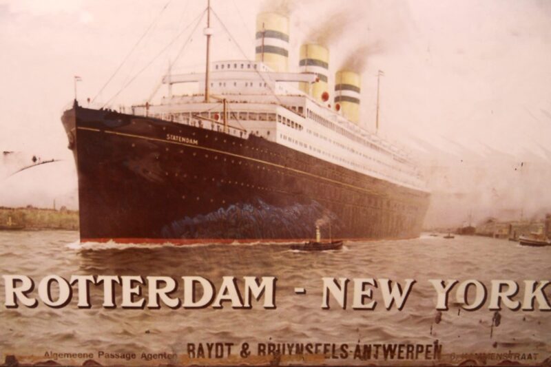 Werbeschild Rotterdam-New York 25x35cm 1