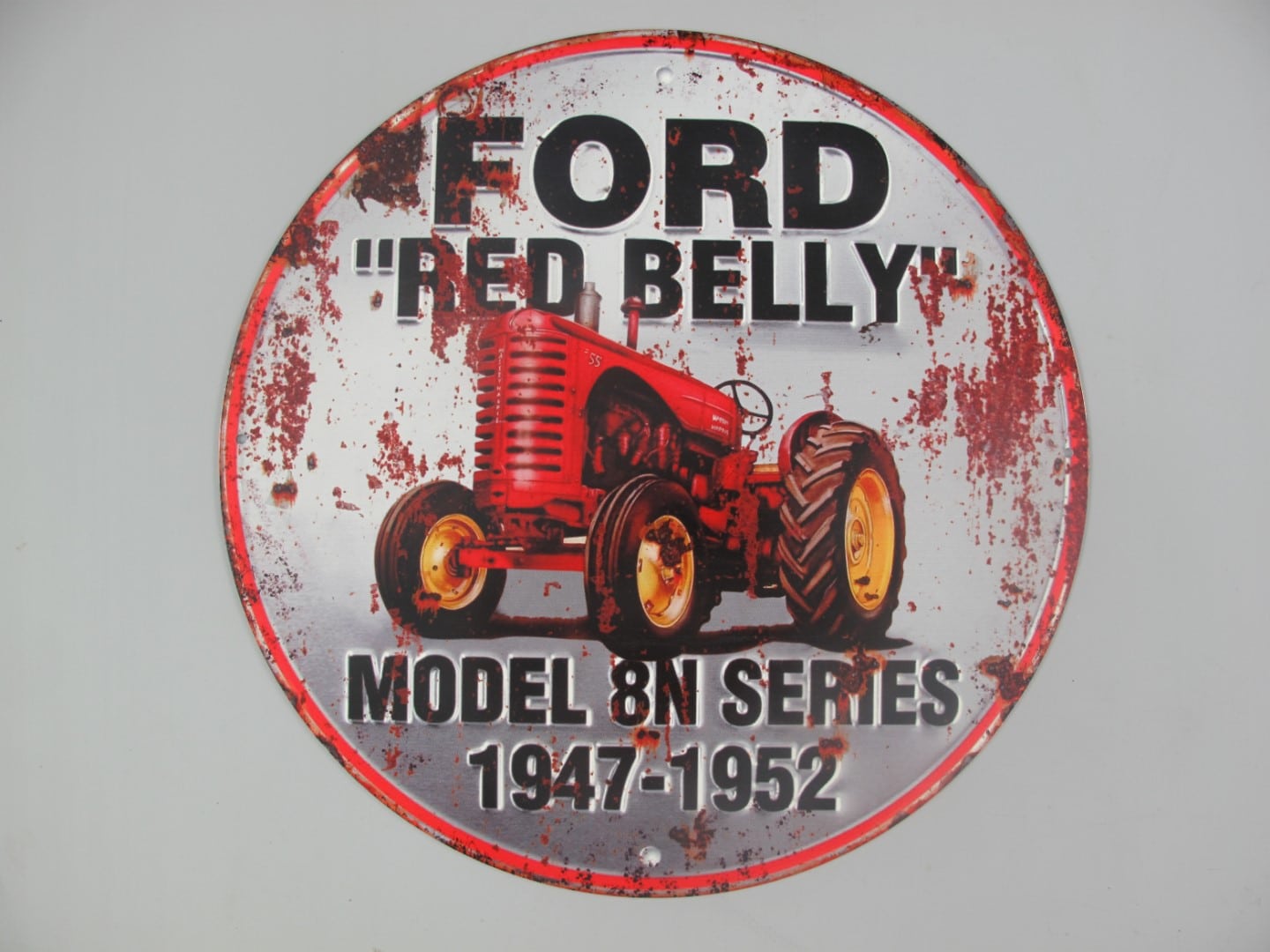 Wandschild Ford Red Belly 66, Werbeschild, Blechschild