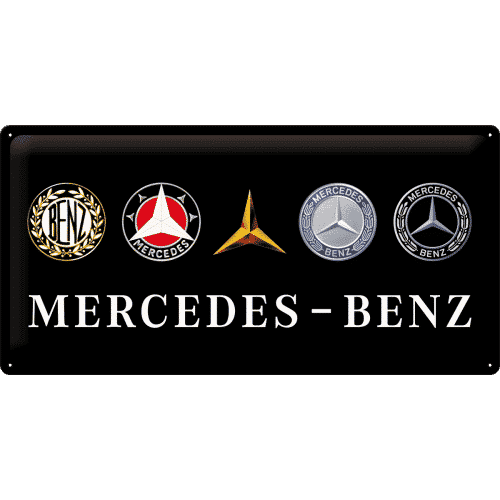 Mercedes - Logo Evolution 50x25cm 4