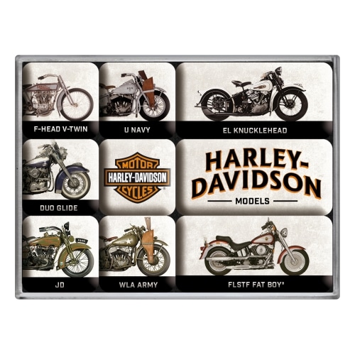Harley-Davidson Magnet-Set (9-tlg) 2