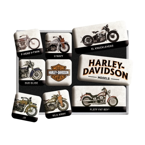 Harley-Davidson Magnet-Set (9-tlg) 3
