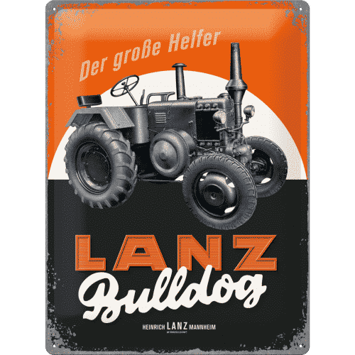 Blechschild Lanz Bulldog 30x40cm 1