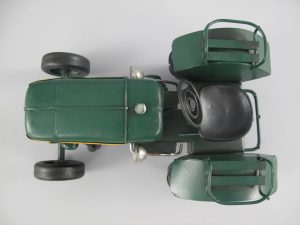 Blechmodell Trecker Schlepper Traktor grün Retro ca. 24 cm 2