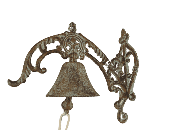 Wandglocke-Türglocke mit verzierten Ornamenten H.ca.27cm
