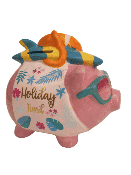 Schweinchen mit einem Mission Holiday Fund ca.17x12,2x15,5cm