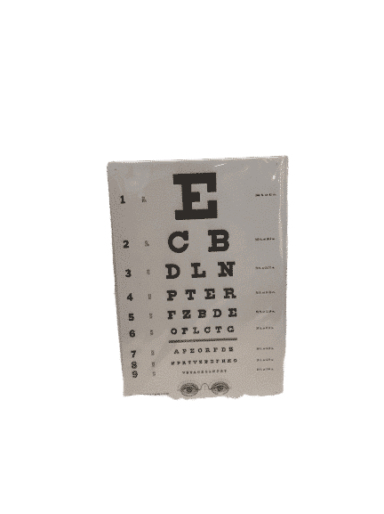 Blechschild für den eigenen Sehtest ca.30x20cm, Optiker, Augenarzt, Party
