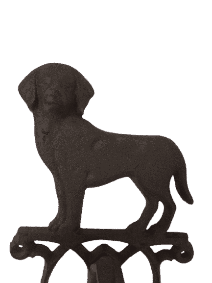 Wand/Türglocke/ Glocke aus Gusseisen Motiv Hund, H. ca. 24 cm