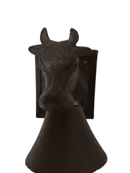 Rinder/ Kuh Wand-Türglocke Gusseisen H/B/T ca.18x11x15cm