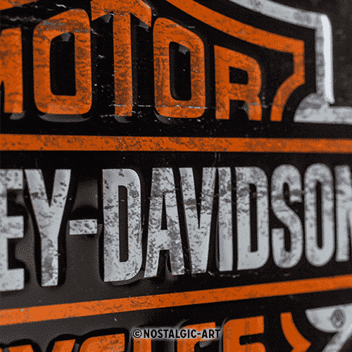Harley-Davidson parken, tolles lizenziertes Blechschild der Kultmarke 20x30cm