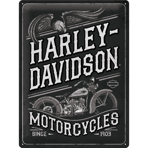 sehr schönes lizenziertes Blechschild der Kultmarke Harley Davidson 30 x 40cm