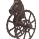 Schlauchhalter rustikal aus Gusseisen, Pferd H.ca. 50cm
