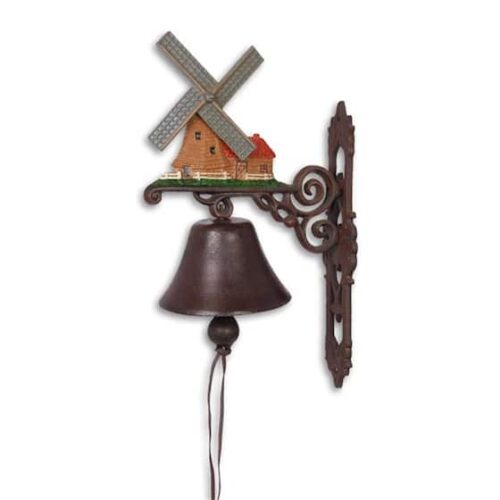 Wandglocke mit niederländischer Mühle H.ca.40cm