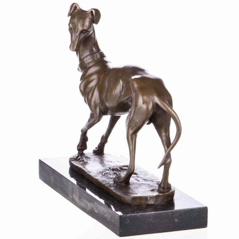 Bronze Tierskulptur Jagd- Windhund
