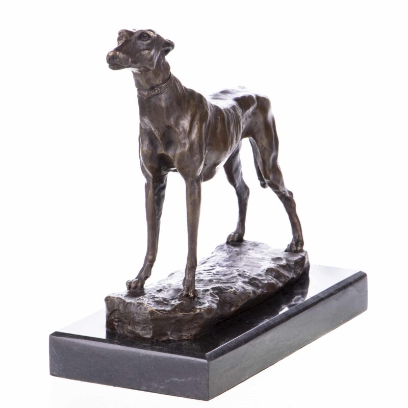 Bronze Skulptur Jagd- Windhund ca.25cm