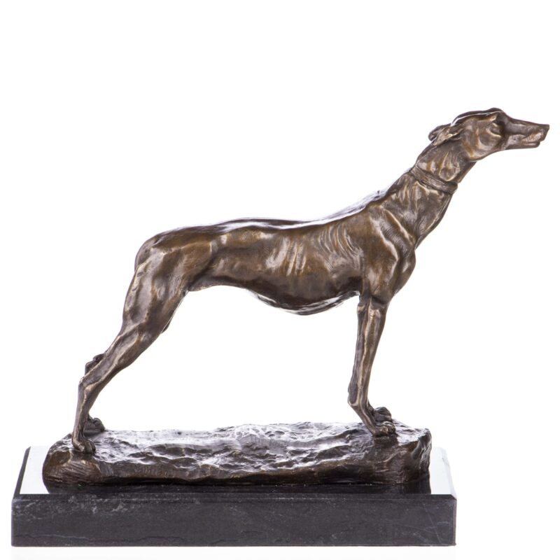 Bronze Skulptur Jagd- Windhund ca.25cm