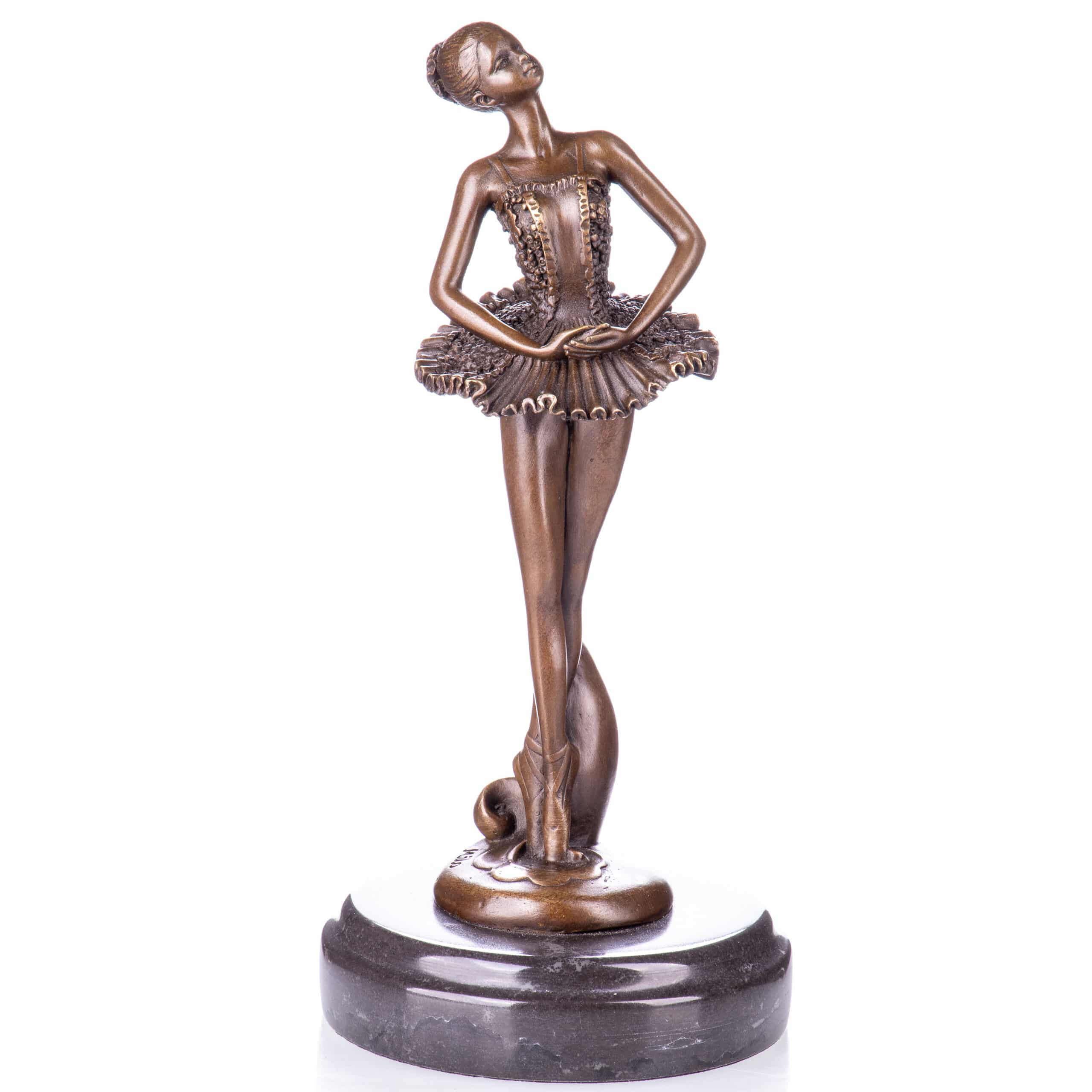 Bronze Skulptur junge Ballerina tanzend