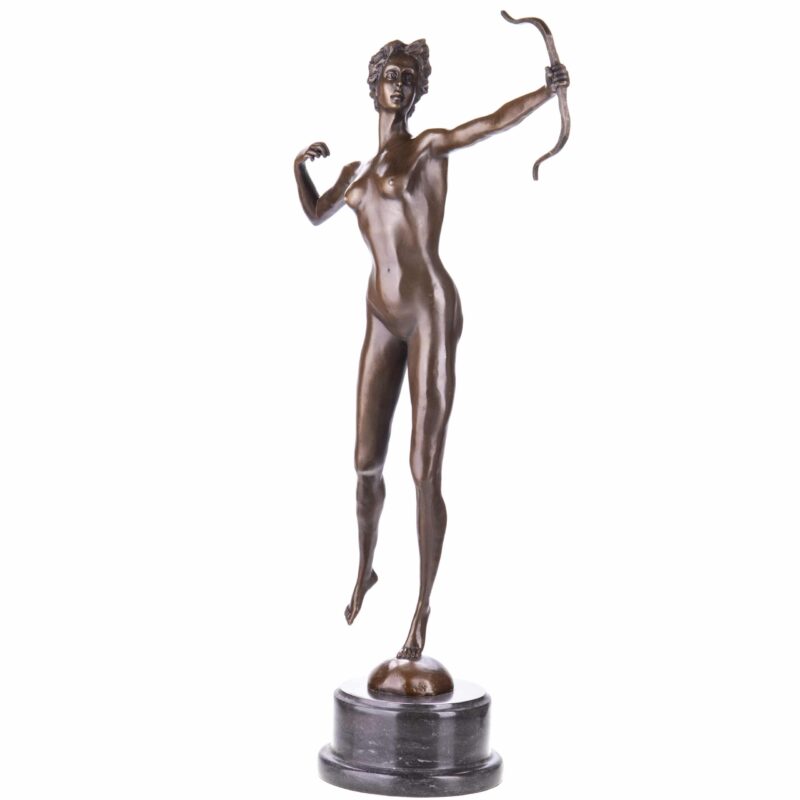 Diana Göttin der Jagd, Bronze Skulptur H. ca.62cm