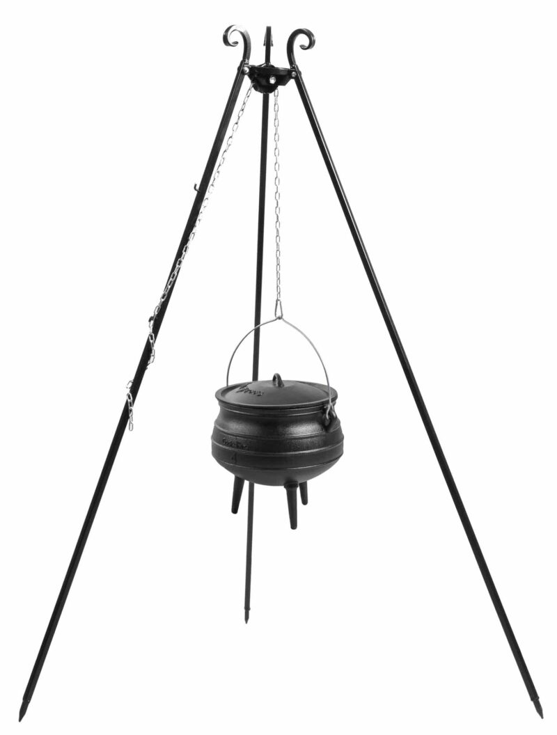 Schwenkgrill mit Gulaschkessel H. 1,80 cm, 3 Größen