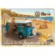lizenzierte Blechpostkarte VW Bulli - Ready for the Summer 14 x 10 cm