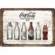 Blechschild Nostalgic Art "Coca-Cola Bottle Timeline" 10 x 14 cm