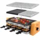 Raclette-Grill Set Lugano mit Wechselplatten für 8 Personen - passendes Equipment 