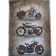 Blechschild Wandschild Indian Motorrad, Motorcycles 25 x 20 cm