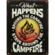 tolles Blechschild, Wandschild Campfire Happens 25 x 20 cm, Retro, Nostalgie