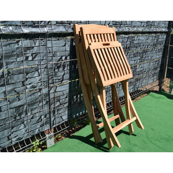 Klappstuhl Ancona mit aus Teakholz - noch bequemere Stühle für den Garten