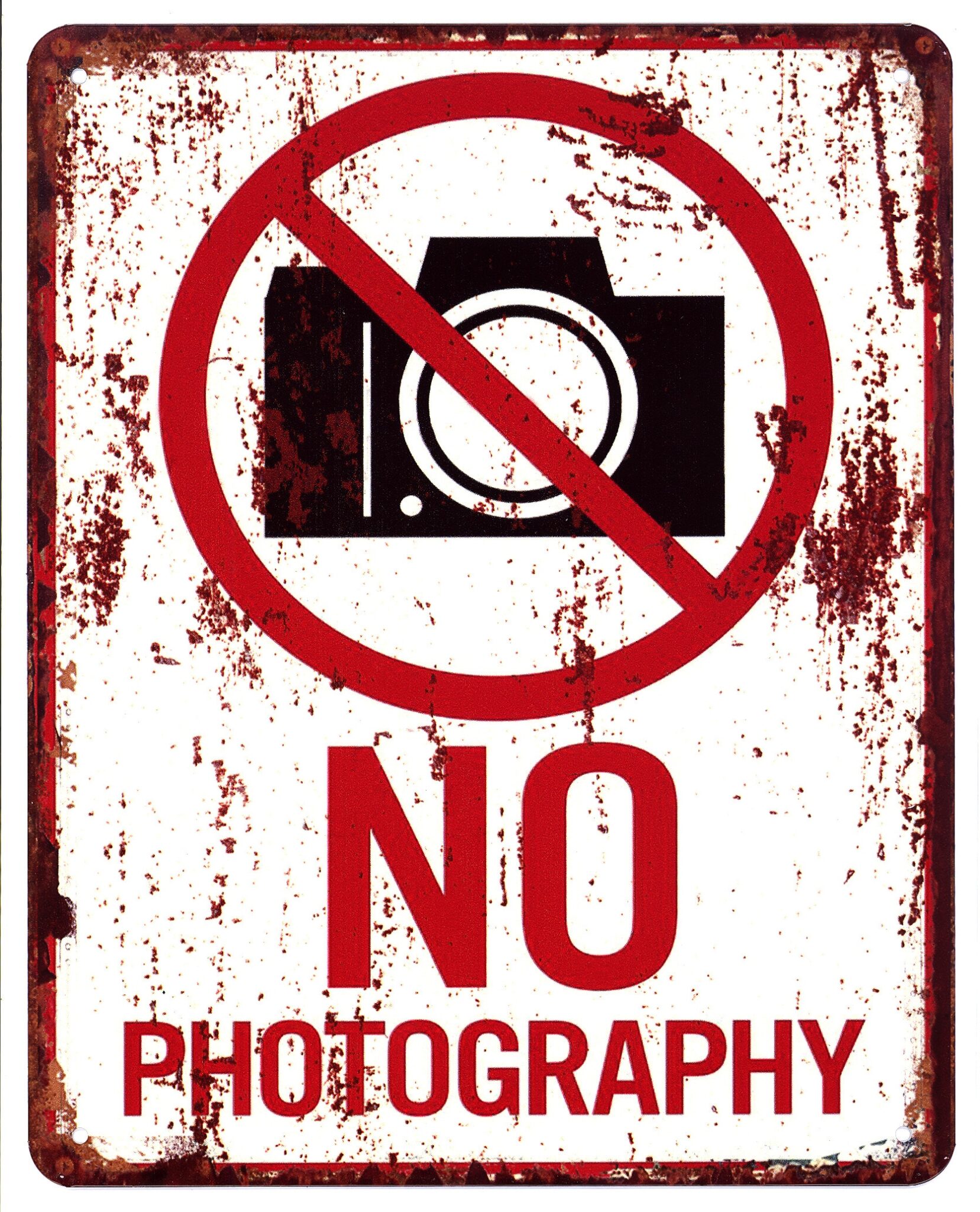 Blechschild No Photography Foto Kamera Bild Aufnahme 25x20cm 2 Blechschild "No Photography" Fotografie Foto Kamera Bild Aufnahme 25x20cm Neu