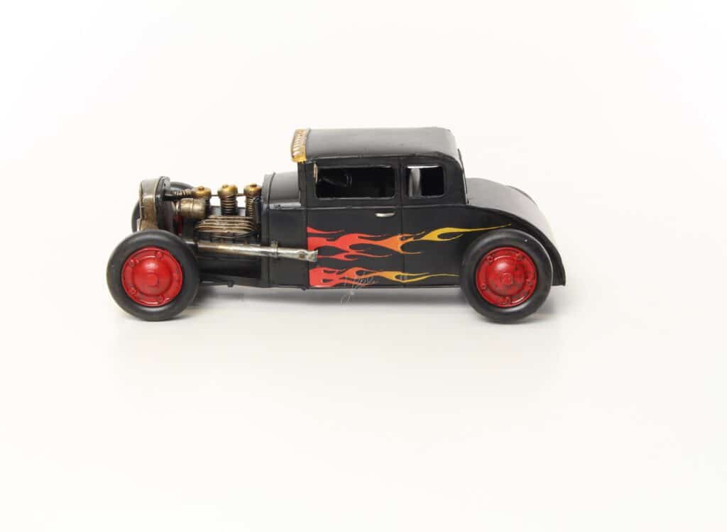 Blechmodell HOT Rod Oldtimer USA Custom Car Blechauto 32 x 16 x 12 cm