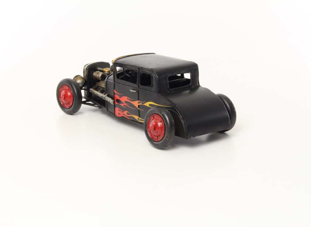 Blechmodell HOT Rod Oldtimer USA Custom Car Blechauto 32 x 16 x 12 cm