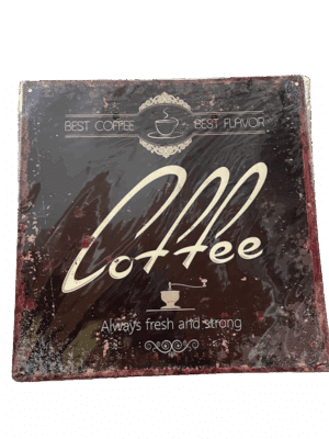 Blechschild Best Coffee Always Fresh 30 x 30 cm Metallschild Wandschild