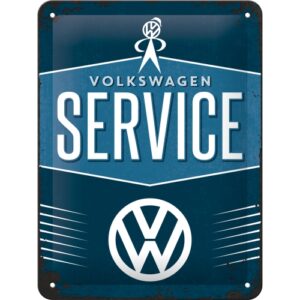 Blechschild Volkswagen VW Service 15 x 20 cm Werbeschild