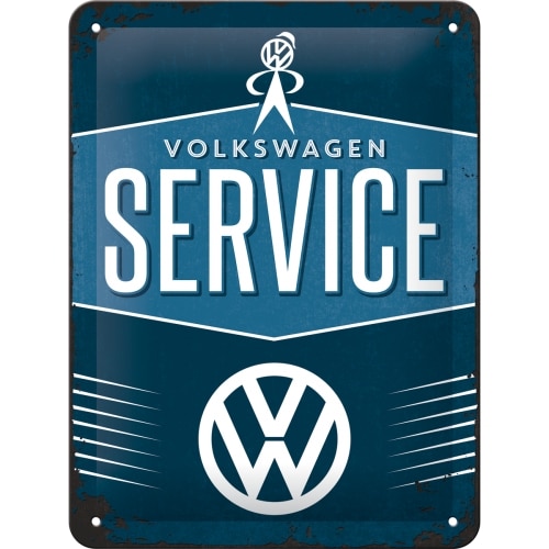 Blechschild Volkswagen VW Service 15 x 20 cm Werbeschild