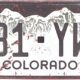 Blechschild Colorado 431 - YWX Kennzeichen Vintage