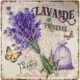 Blechschild Lavendel-Design Lavender de Provence 30 x 30 cm