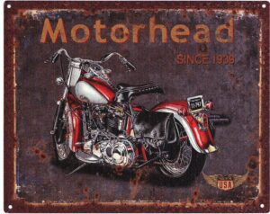 Blechschild Motorhead Since 1939 Retro Vintage 20 x 25 cm