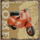 Blechschild Dolce Vita Italia Roller Rom Vespa 30x30cm