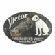 Gusseisen schild Victor "His Master's Voice" - Britisches Plattenlabel - Nipper