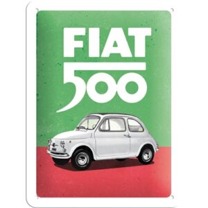 genial Blechschild Fiat 500 Wandschild Kultmarke 15 x 20 cm