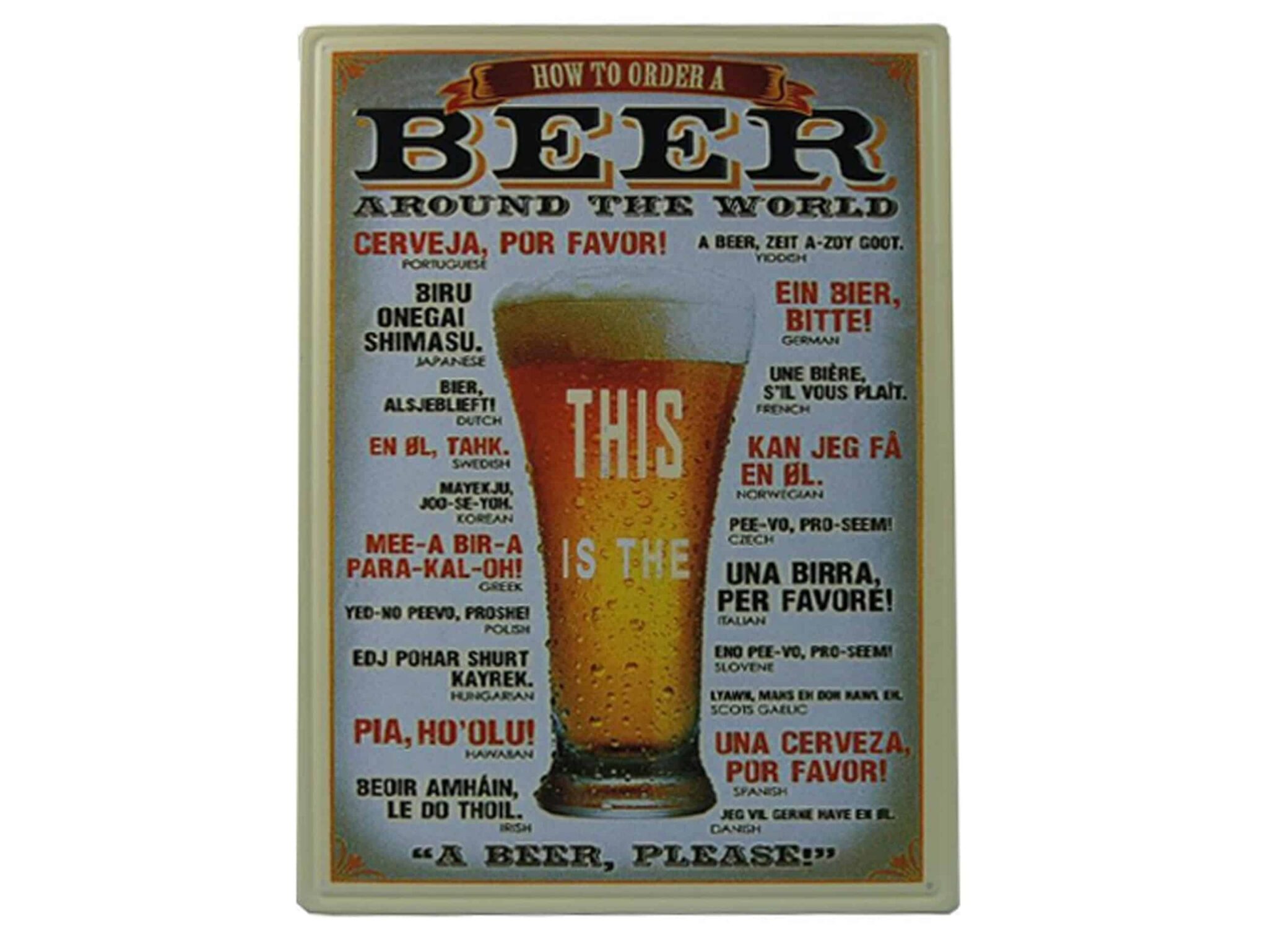 Blechschild Best Beer 40 x 30cm Retro Nostalgie 2 Blechschild Best Beer 40 x 30cm Retro Nostalgie