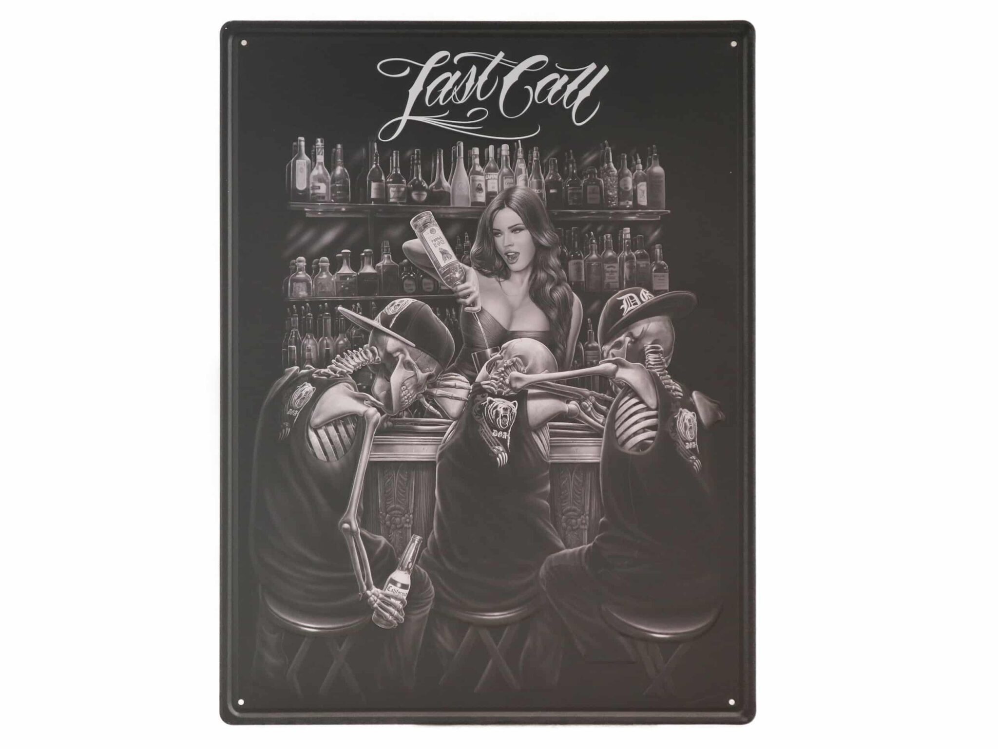 geniales Blechschild, Wandschild Last Call Retro 40 x 30 cm