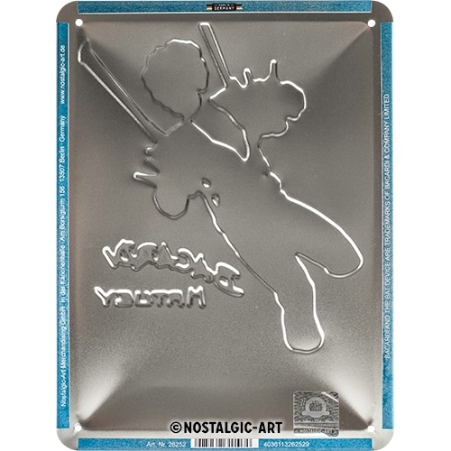 Nostalgic-Art Retro Blechschild Bacardi Cerveza Hatue Pin UP Geschenk-Idee 15 x 20 cm